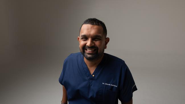 Dinesh Palipana, emergency department doctor, lawyer, researcher and disability advocate who has quadriplegia. Photographer: David Kelly