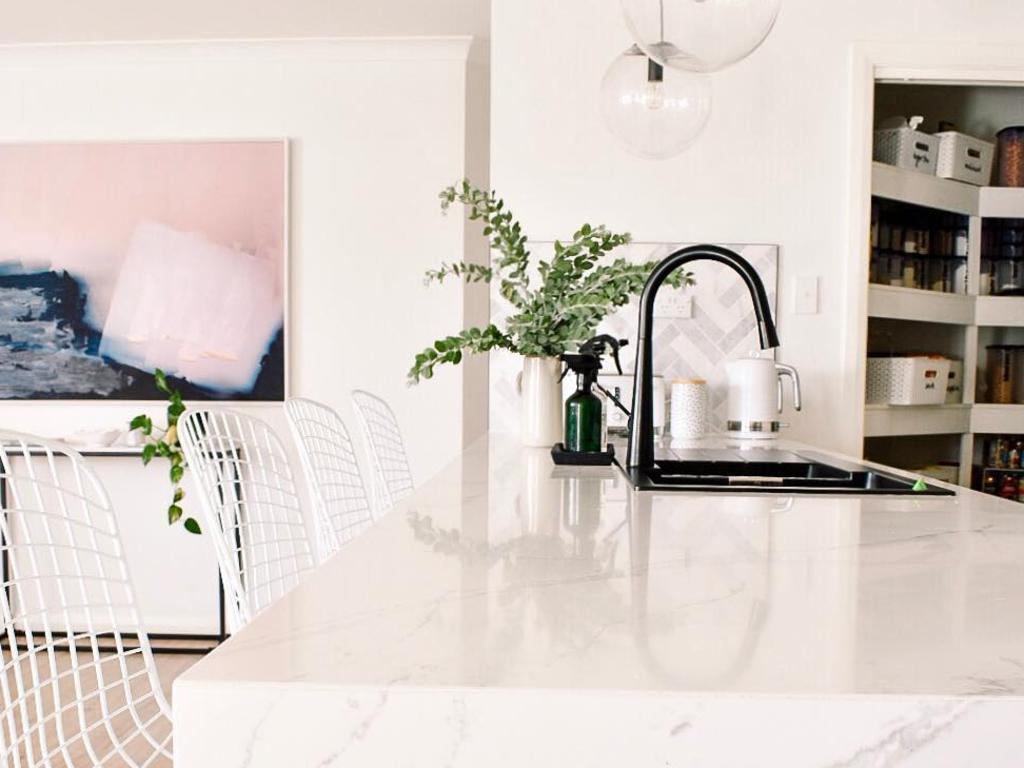 The heart of Rowe's home is her kitchen, which she has organised meticulously. Picture: Instagram/myhomestyle89