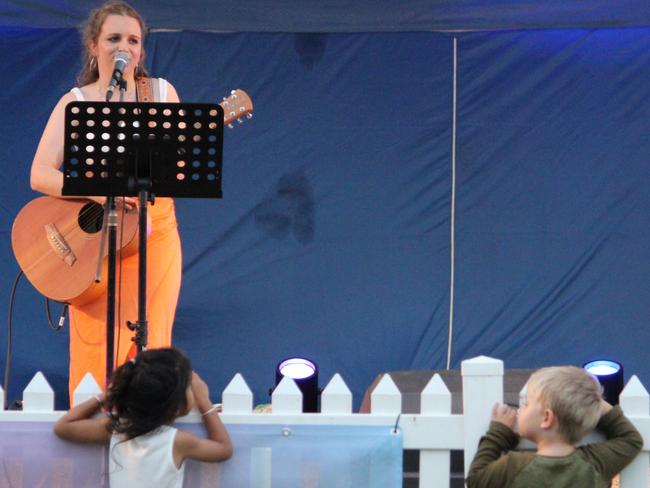 Mackay singer Tiffany Grace at the New Year's Eve River Party held at Bluewater Quay on Saturday, December 31, 2022. Picture: Andrew Kacimaiwai