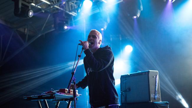 Jagwar Ma - Gab Winterfield of Sydney band at Meredith Music Festival 2016