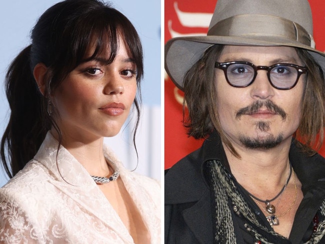 Jenna Ortega and Johnny Depp