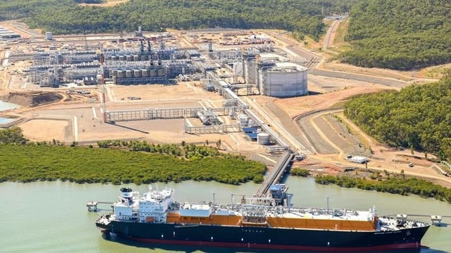 QGC LNG Plant on Curtis Island, Gladstone.