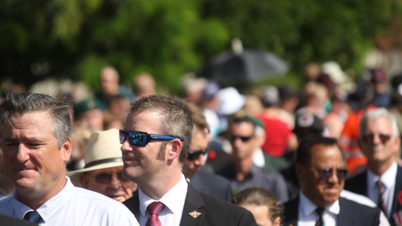 Friends, veterans and loved ones walked side-by-side in Cleveland today. Picture Andrea Macleod