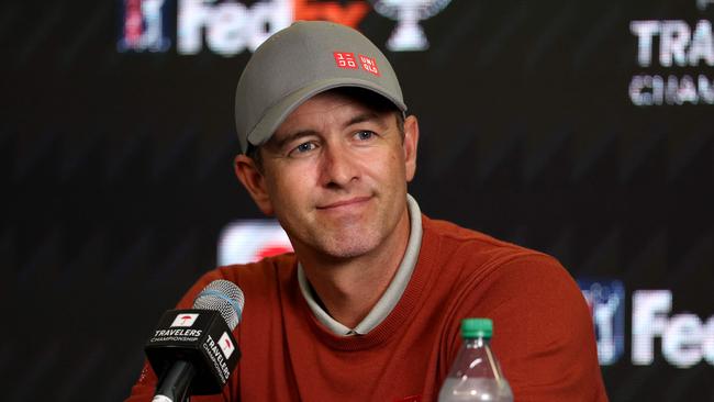 Adam Scott fired 11 birdies but missed out on shooting a 59. Picture: Rob Carr / Getty Images North America / Getty Images via AFP