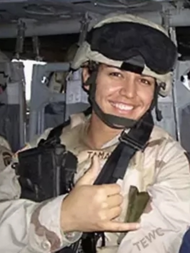 Tulsi Gabbard during a deployment to Iraq in 2004. Picture: Supplied