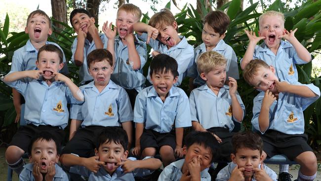 My First Year: TSS Prep RL. Front row: Tommy, George, Haley, Jack. Middle row: Ollie, Liam, Danny, Lincoln, Jake. Back row: Niko, Elyav, Archie, Oscar, Hugo, Oscar. Picture Glenn Hampson.,