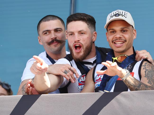 Oleg Markov, Jack Crisp and Bobby Hill at Olympic Park. Picture: Michael Klein