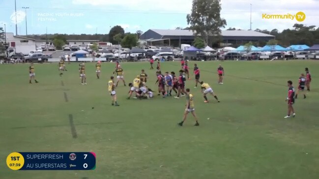 Replay: SupaFresh v AU Superstars (U16 Boys semifinal) - Pacific Youth Rugby Festival Day 3