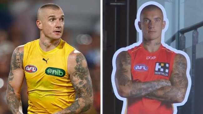 Dustin Martin and the Gold Coast cutout