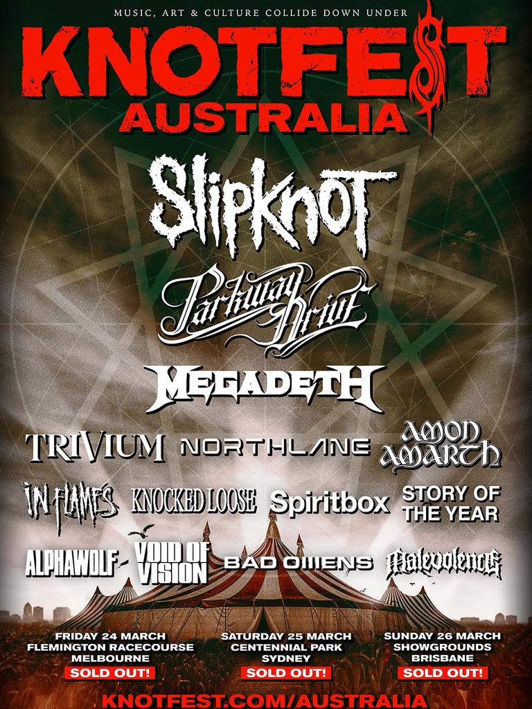 CMC Rocks, Knotfest Australia Tickets: Niche Festivals Sell Out | The ...