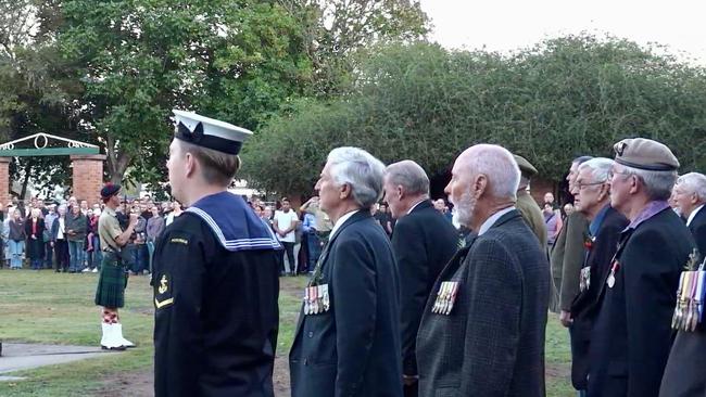 The Anzac Day Dawn Service at Grafton. Picture: Odessa Blain