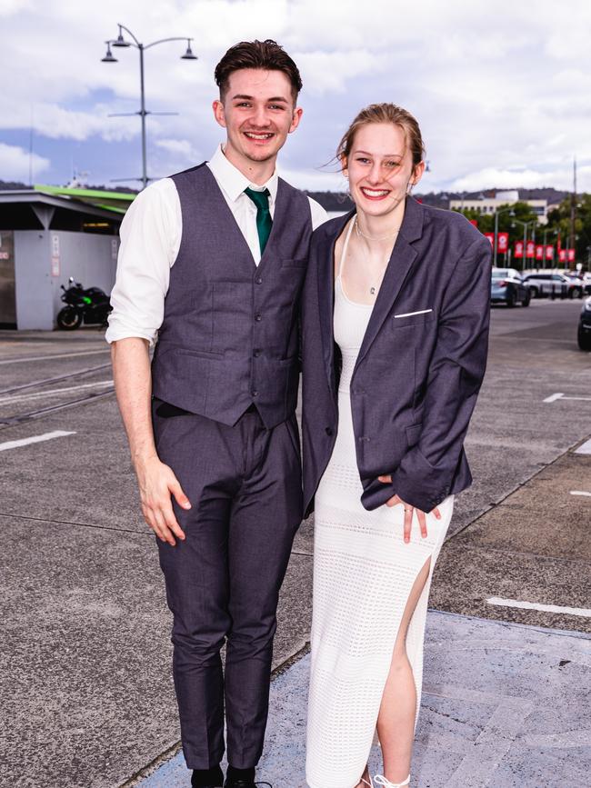 Hobart College leavers dinner 2022 Kyrib Pettit and Amelia Tucker Picture: Linda Higginson