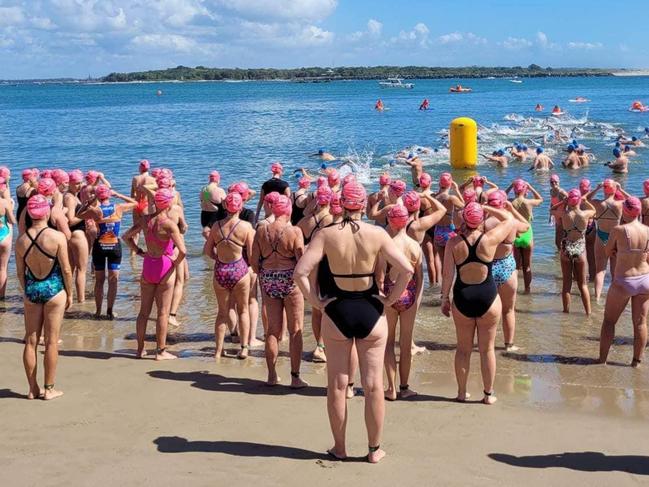 Ocean swim at Yamba SLSC, NSW, posted 2 January 2023. Photo: Facebook.