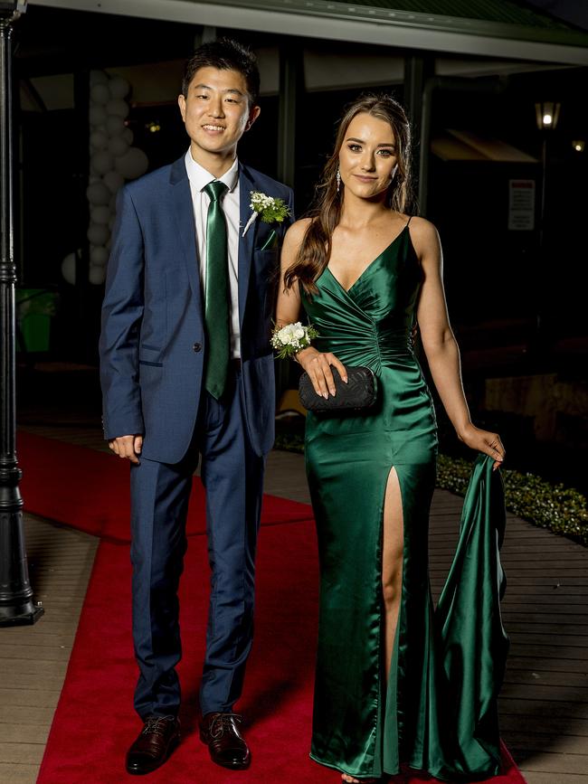 Formal for year 12 students from Emmanuel College. Mick Misumi and Chloe Burn. Picture: Jerad Williams