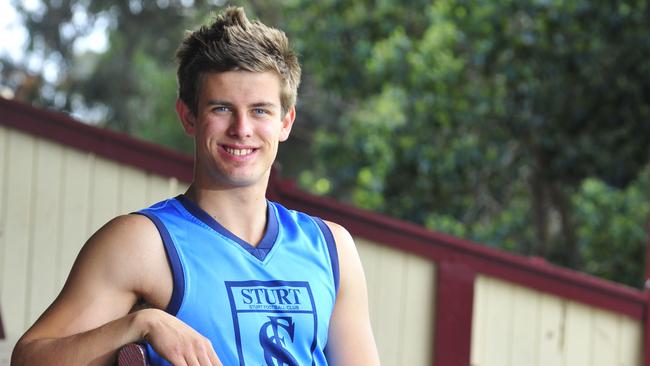 A teenage Harley Montgomery during his time at Sturt. Picture: File, NewsCorp