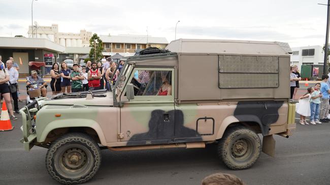 Arriving in style at the 2023 Kingaroy State High School formal.