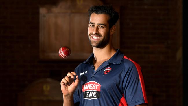 Fast bowler Wes Agar capped a brilliant debut season by sweeping the state cricket awards. Picture: Tricia Watkinson