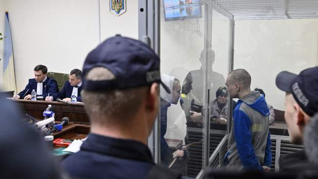 The court heard how the 21-year-old was ordered to shoot the civilian as the troops he fled with feared the 62-year-old man would report them to Ukrainian authorities. Picture: Genya Savilov/AFP via Getty Images