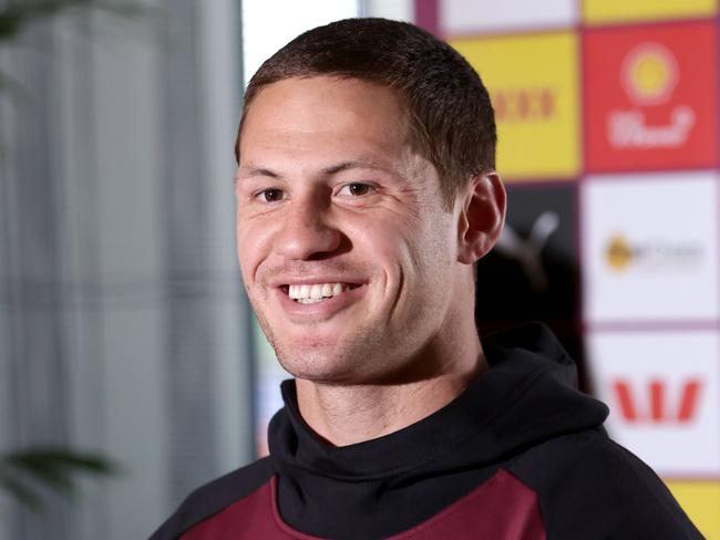 Kalyn Ponga, QLD State of Origin players speaking at a press conference at the W Hotel, Brisbane, on Monday 8th July 2024 - Photo Steve Pohlner