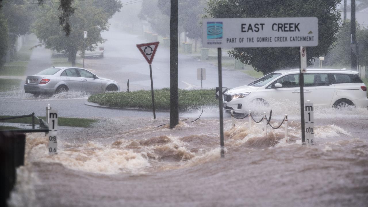 Toowoomba flooding: Deluge causes chaos on city roads | Photos