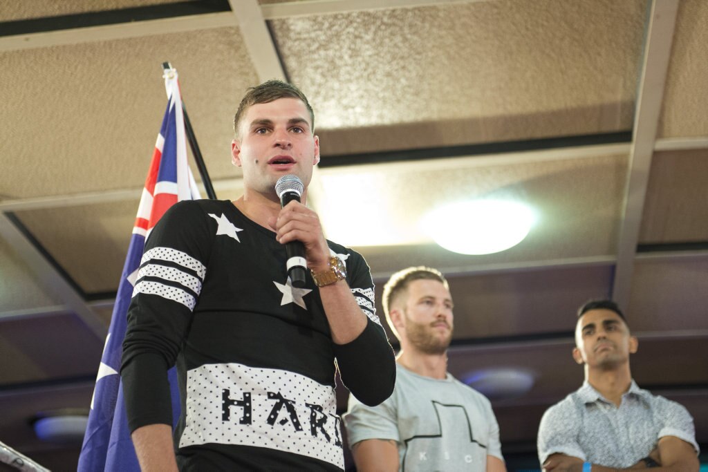 Brent Rice will fight Matt Casboult for the Australian super featherweight title after the postponement of the fight due to illness at Smithy and TGW Bring The Big Fights 14 at Rumours International, Saturday, October 22, 2016. Picture: Kevin Farmer