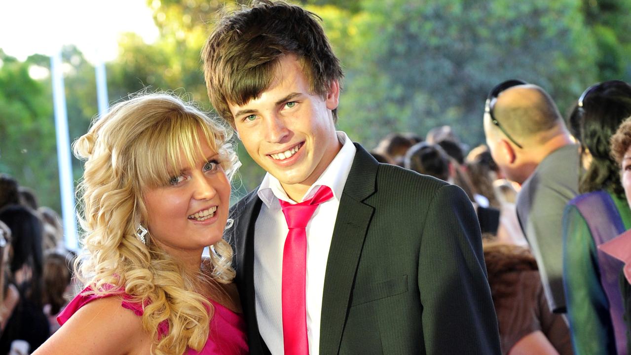 St Philips College Year 12 Formal at Alice Springs Convention Centre 20th November 2010. Casey Smith and Josh Partington.