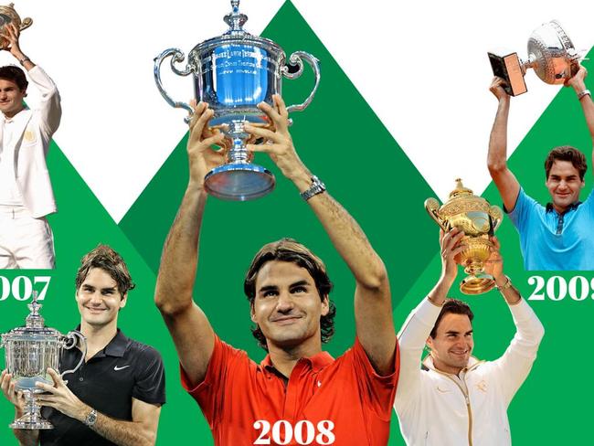 No comparisons are required to appreciate Roger Federer's career and the unique currency of his achievement. Graphic: The Times