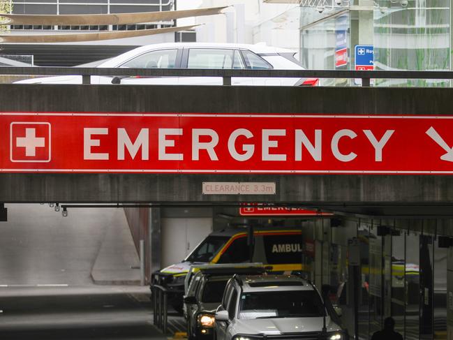 The Emergency entrance at the Royal Hobart Hospital.Picture: Linda Higginson