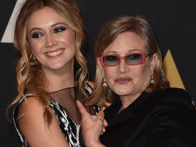 Actress Billie Lourd lost her mother Carrie Fisher in 2016 from a heart attack. Picture: Kevin Winter/Getty Images