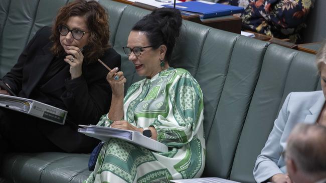 Minister for Social Services Amanda Rishworth and Minister for Indigenous Australians Linda Burney. Picture: Gary Ramage