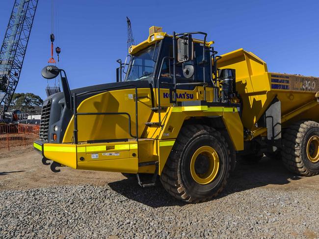 MAY 19 2025Heavy machinery at SA's biggest ever infrastructure project - Torrens to Darlington (T2D) - to create a non-stop South Road.Picture: RoyVPhotography