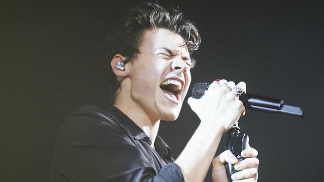 UK singer Harry Styles at the launch show for his self-titled solo album in London. Picture: Sofi Adams