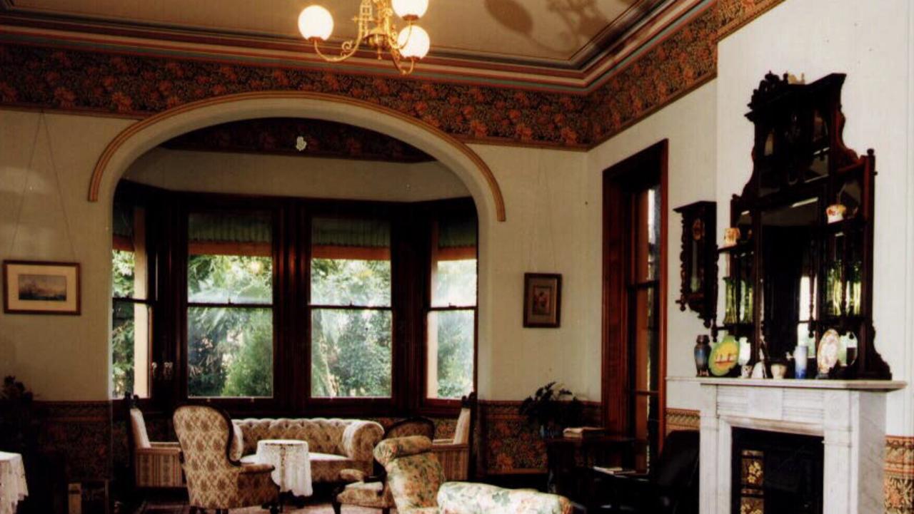 The opulent interior of "Tarranalma", a Victorian mansion in Clayfield.