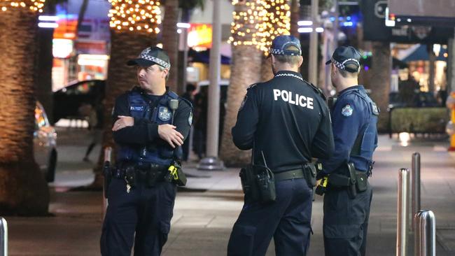 Police patrolling Surfers Paradise. File image. Picture Glenn Hampson