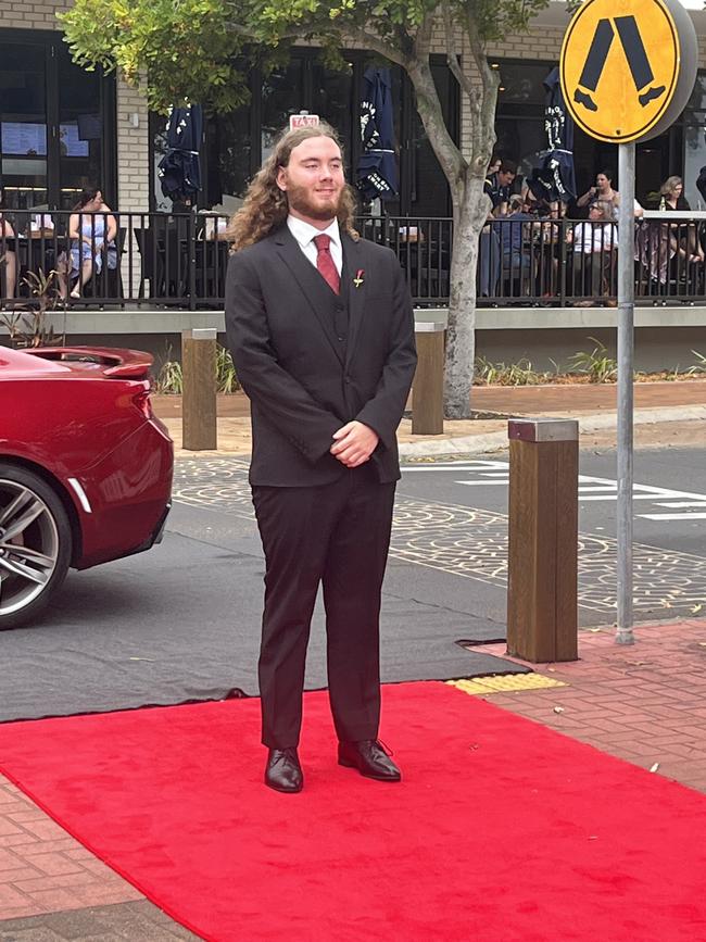 Toby Black arrives at the Urangan State High School formal.