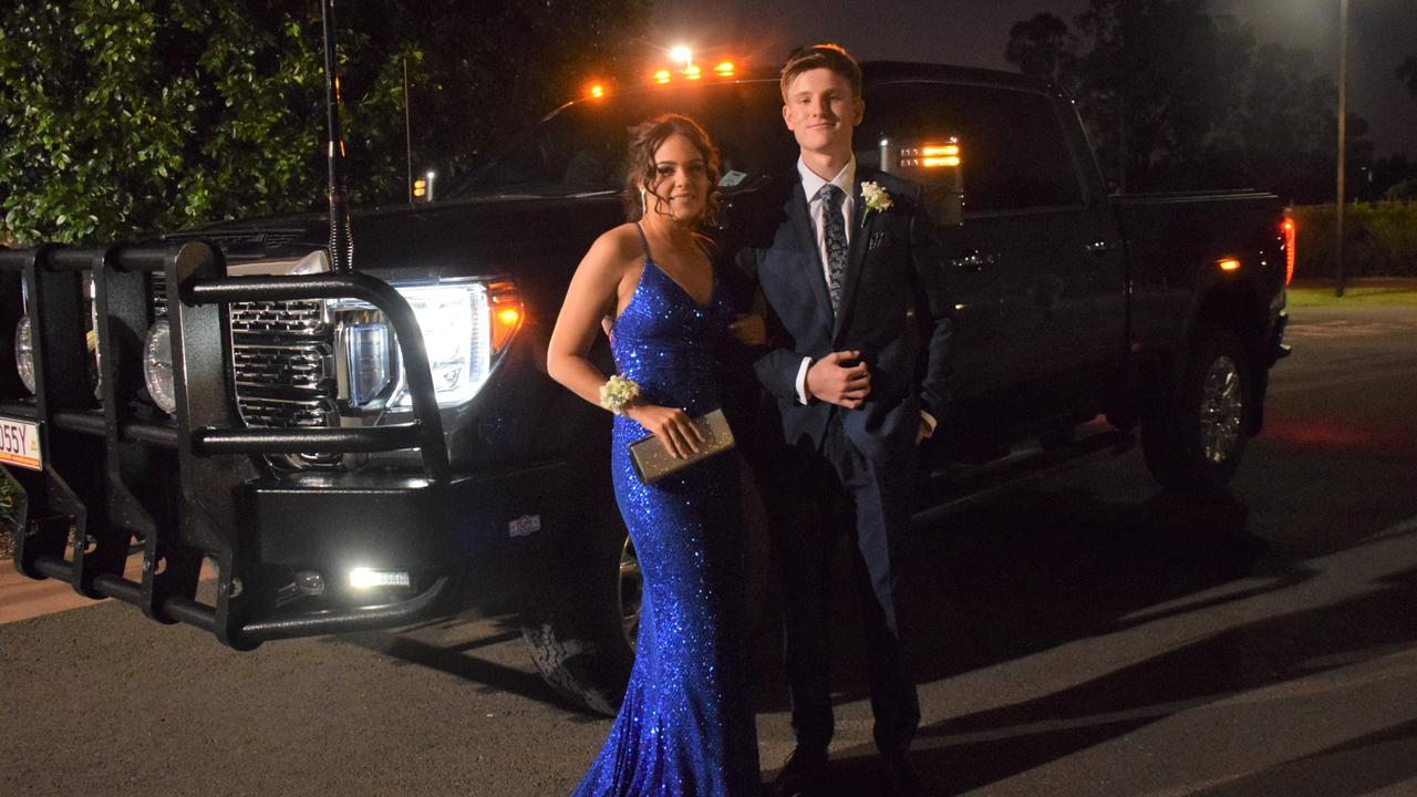 Students stunned on the red carpet at Our Lady of Southern Cross College's formal for 2023. Picture: Emily Devon