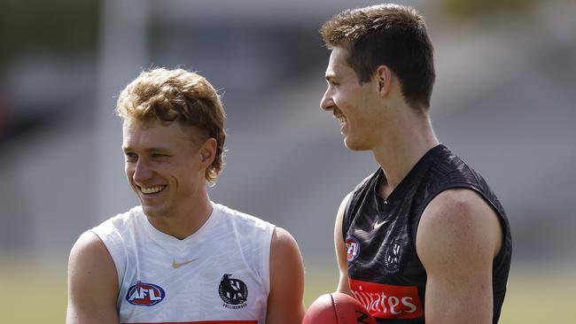 Scratch Finlay Macrae (left) from your SuperCoach plans – at least for now. Picture: Michael Klein