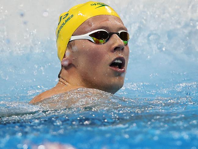 Australia's Thomas Fraser Holmes during his 200m freestyle semi on Day 2 of the swimming at the Rio 2016 Olympic Games. Picture. Phil Hillyard