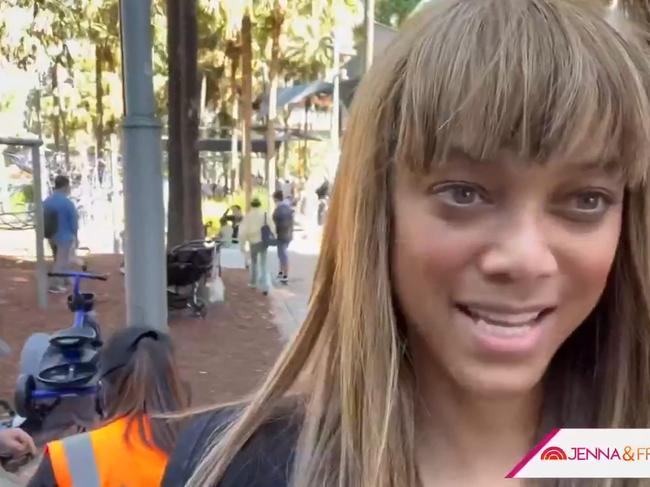 Banks said one of her “favourite” spots to visit in Sydney was Tumbalong Park in Darling Harbour.
