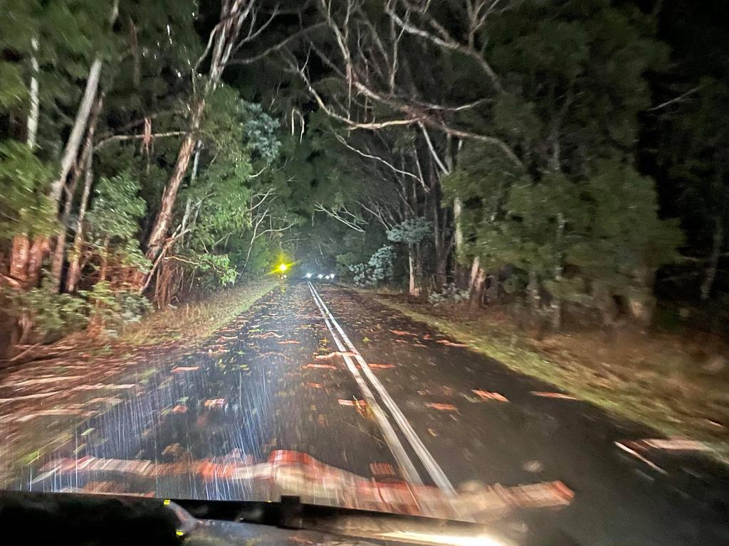 Damage after wild storms destroyed homes and left towns without power in parts of Victoria. Picture: Zoe Phillips