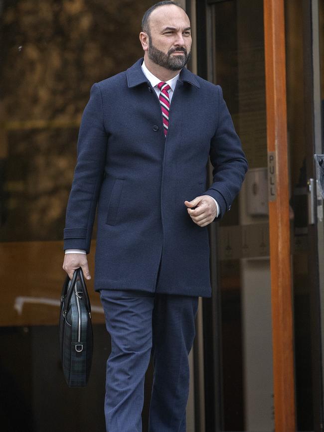 Moe Sultan leaves the Supreme Court of Tasmania. Picture: Chris Kidd