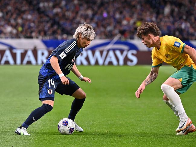 There was a clear gap in skill between Japan and Australia. Picture: Getty Images