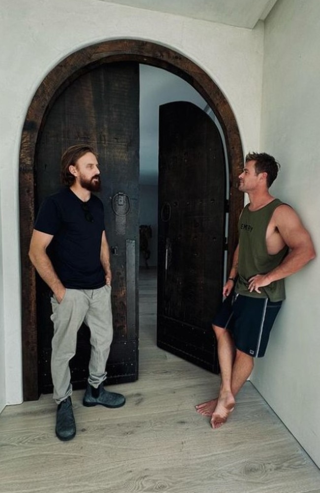 Chris Hemsworth has been called out for having dirty feet in his house. Picture: Instagram / @chrishemsworth