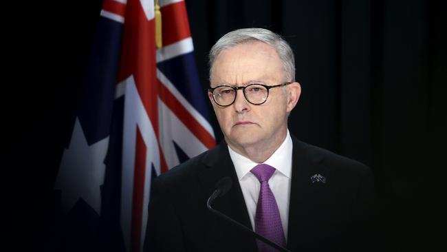 Anthony Albanese speaks to reporters in Wellington. Picture: Getty Images.