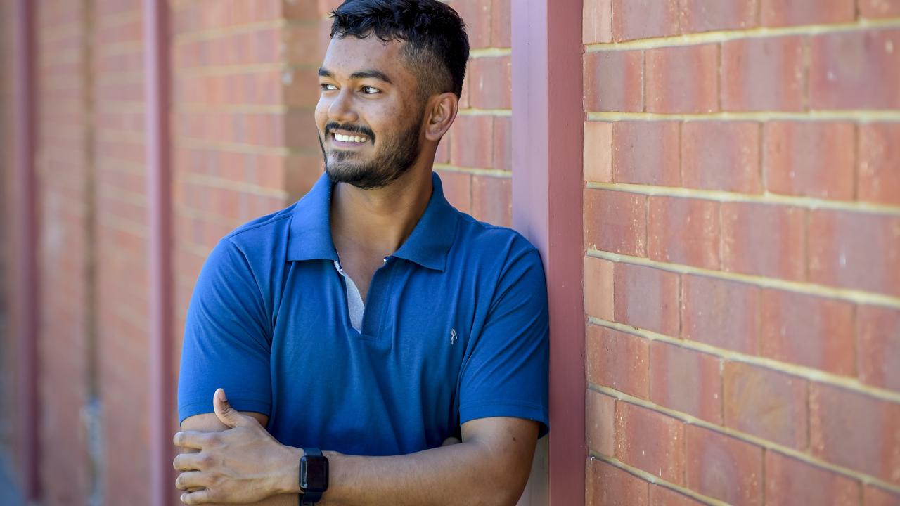 Juned Khan is studying to be an early childhood teacher. Picture: Roy VanDerVegt