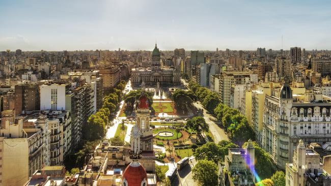 The grandly laid-out centre of Buenos Aires. Picture: Getty Images