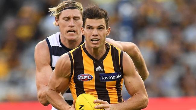 The Hawks will need plenty out of Jaeger O’Meara on Saturday. Picture: AAP Images