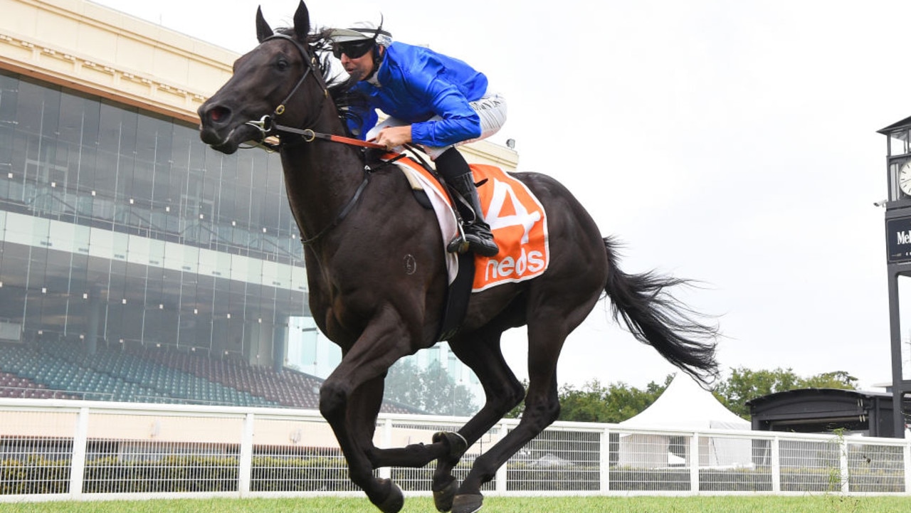 Arcaded ridden by Damian Lane wins the Neds Same Race Multi Handicap  at Caulfield Racecourse on January 13, 2021 in Caulfield, Australia. (Pat Scala/Racing Photos via Getty Images)