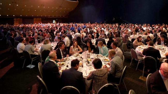 Premier Annastacia Palaszczuk, speaking at the Queensland State of the State at Brisbane Convention and Exhibition Centre CEDA members and guests for the annual State of the State address, Brisbane Convention Centre South Brisbane, on Tuesday 28th September 2022 – Photo Steve Pohlner