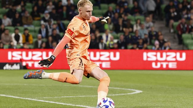 Tom Glover hopes to leave the A-League with the 2023 title. Picture: Darrian Traynor / Getty Images